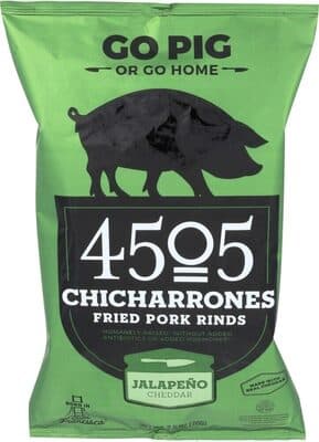 FRIED PORK RINDS, JALAPENO CHEDDAR