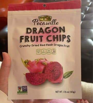 CRUNCHY DRIED RED FLESH DRAGON FRUIT CHIPS, CRUNCHY DRIED RED FLESH DRAGON FRUIT