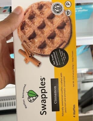CINNAMON NATURALLY SWEETENED WAFFLES CRAFTED WITH YUCA ROOT AND AROMATIC CINNAMON, CINNAMON
