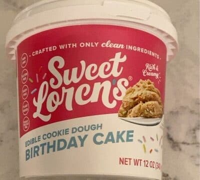BIRTHDAY CAKE EDIBLE COOKIE DOUGH, BIRTHDAY CAKE