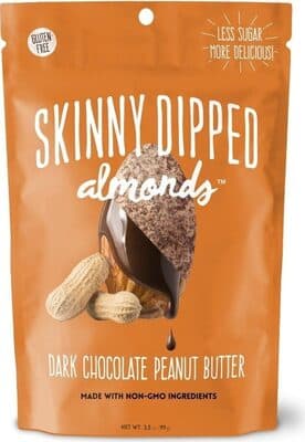 DARK CHOCOLATE PEANUT BUTTER ALMONDS, DARK CHOCOLATE PEANUT BUTTER