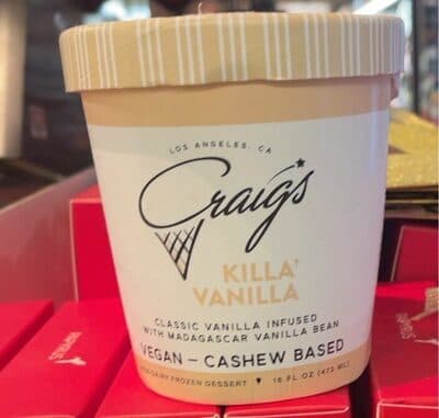KILLA' VANILLA CLASSIC VANILLA INFUSED WITH MADAGASCAR VANILLA BEAN NON-DAIRY FROZEN DESSERT
