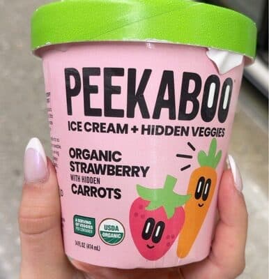 STRAWBERRY ICE CREAM WITH HIDDEN CARROTS, STRAWBERRY WITH HIDDEN CARROTS