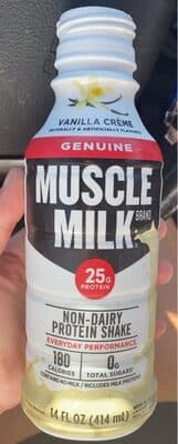 MUSCLE MILK, NON DAIRY PROTEIN SHAKE, VANILLA CREME