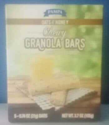 OATS & HONEY FLAVORED CHEWY GRANOLA BARS, OATS & HONEY