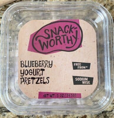 BLUEBERRY YOGURT PRETZELS, BLUEBERRY