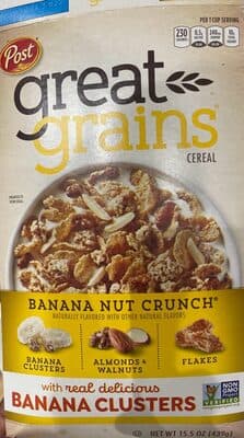 BANANA NUT CRUNCH CEREAL, BANANA NUT CRUNCH