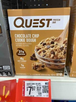 CHOCOLATE CHIP COOKIE DOUGH FLAVOR PROTEIN BARS, CHOCOLATE CHIP COOKIE DOUGH