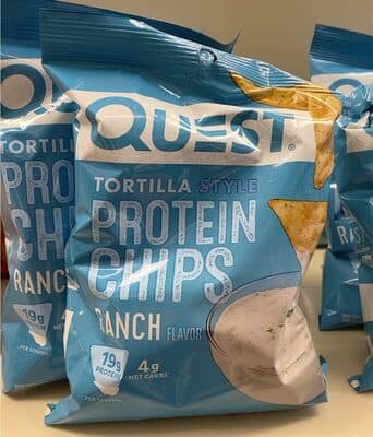RANCH FLAVOR TORTILLA STYLE PROTEIN CHIPS, RANCH