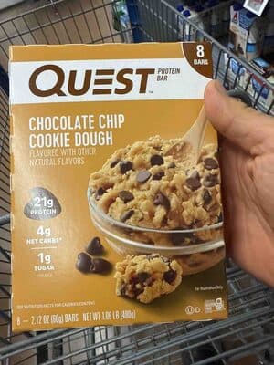 CHOCOLATE CHIP COOKIE DOUGH FLAVOR PROTEIN BARS, CHOCOLATE CHIP COOKIE DOUGH