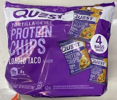 LOADED TACO FLAVOR TORTILLA STYLE PROTEIN CHIPS, LOADED TACO