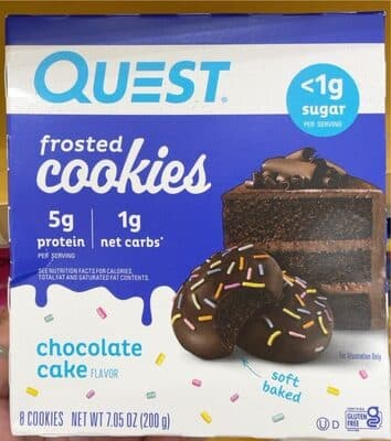CHOCOLATE CAKE FLAVOR FROSTED COOKIES, CHOCOLATE CAKE