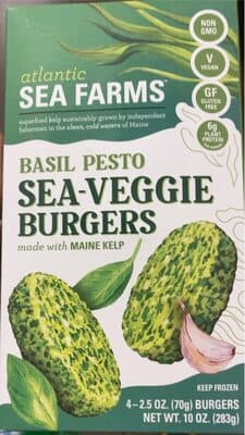 BASIL PESTO SEA-VEGGIE BURGERS, BASIL PESTO