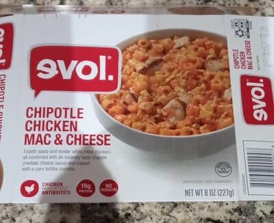 EVOL, CHIPOTLE CHICKEN MAC & CHEESE
