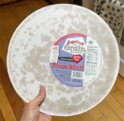 THREE CHEESE GLUTEN FREE PIZZA SHELL