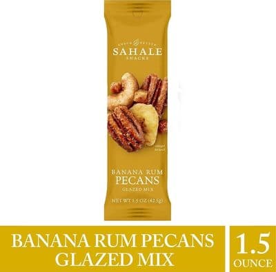 PECANS GLAZED MIX, BANANA RUM