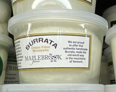 BURRATA CREAM FILLED MOZZARELLA