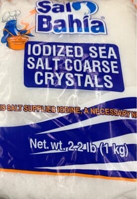 SALO BAHIA, IODIZED SEA SALT FINE CRYSTALS