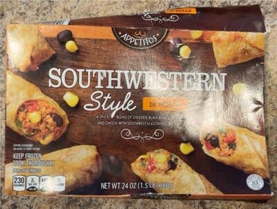 A SPICY BLEND OF CHICKEN, BLACK BEAN, CORN, SPINACH AND CHEESE WITH SOUTHWEST SEASONINGS IN CRISPY ROLLS, SOUTHWESTERN STYLE