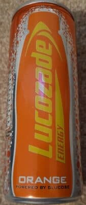 LUCOZADE, ENERGY, SPARKLING ORANGE GLUCOSE DRINK, ORANGE