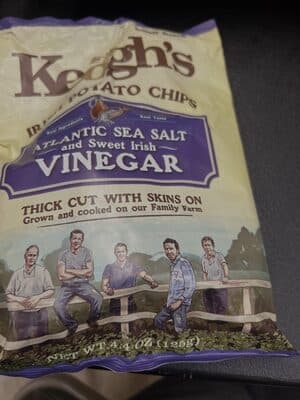 IRISH POTATO CRISPS, ATLANTIC SEA SALT & IRISH CIDER VINEGAR