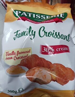 VANILLA FILLING 10 MINI CROISSANTS FAMILY PACK, VANILLA FILLING