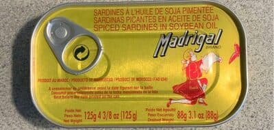 MADRIGAL, SPICED SARDINES IN VEGETABLE OIL