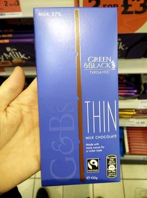GREEN & BLACK'S ORGANIC CHOCOLATE BAR MILK CHOCOLATE