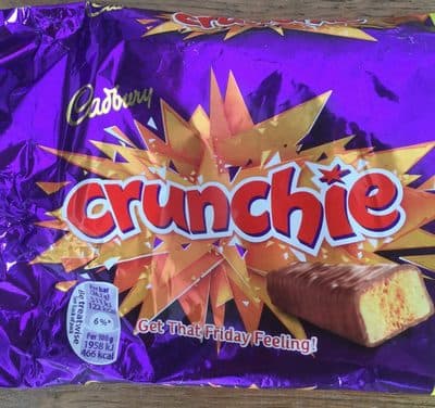 CADBURY CRUNCHIE CHOCOLATE BAR 104.400 GR