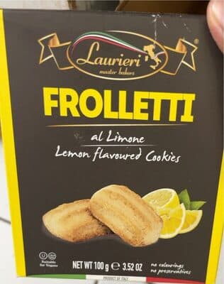 FROLLETTI LEMON FLAVORED COOKIES, LEMON