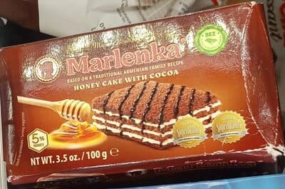 HONEY CAKE MARLENKA WITH COCOA