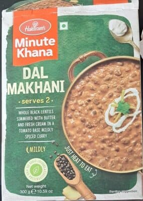 HALDIRAM'S, MINUTE KHANA, DILLI STYLE DAL MAKHANI