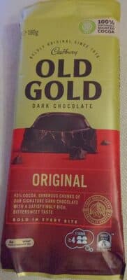 Cadbury Old Gold Dark Chocolate Original 180g