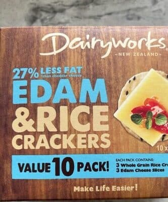 Dairyworks Edam & Rice Crackers 300g