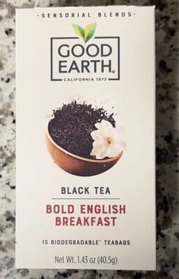 BOLD ENGLISH BREAKFAST BLACK TEA BIODEGRADABLE TEABAGS, BOLD ENGLISH BREAKFAST