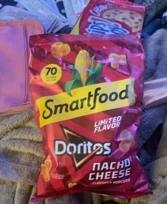 DORITOS NACHO CHEESE FLAVORED POPCORN