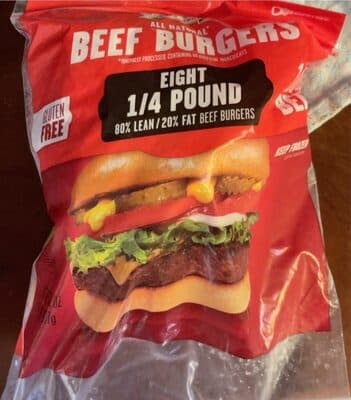 ALL NATURAL BEEF BURGERS