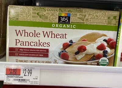365 EVERYDAY VALUE, ORGANIC WHOLE WHEAT PANCAKES