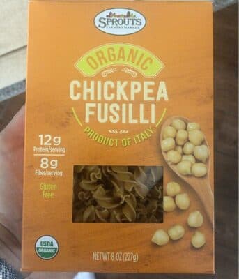 CHICKPEA FUSILLI PASTA, CHICKPEA