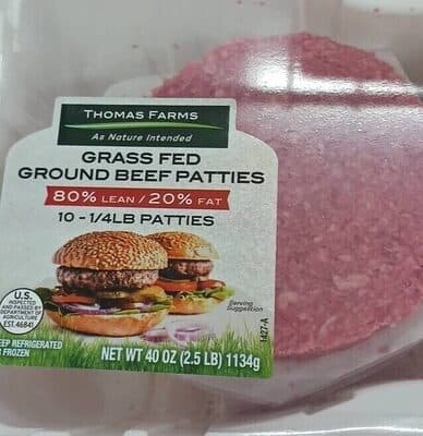 GRASS FED GROUND BEEF PATTIES