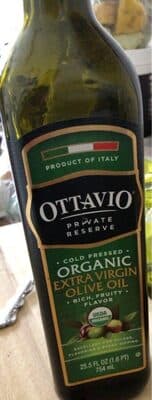 RICH, FRUITY FLAVOR ORGANIC COLD PRESSED EXTRA VIRGIN OLIVE OIL, RICH, FRUITY