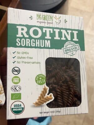 SORGHUM PASTA, ROTINI