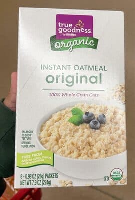 ORIGINAL ORGANIC INSTANT OATMEAL, ORIGINAL
