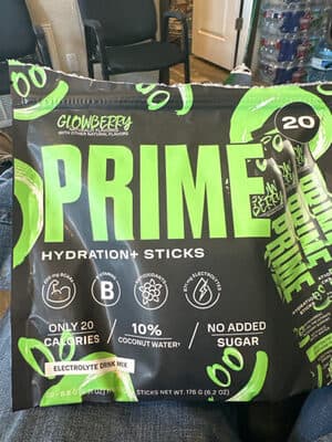 GLOWBERRY ELECTROLYTE DRINK MIX HYDRATION+ STICKS, GLOWBERRY