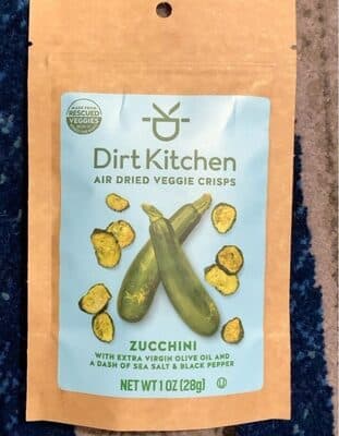 ZUCCHINI WITH EXTRA VIRGIN OLIVE OIL AND A DASH OF SEA SALT & BLACK PEPPER AIR DRIED VEGGIE CRISPS, ZUCCHINI