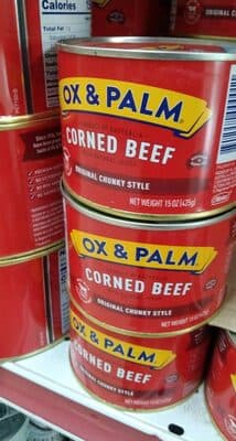 OX & PALM, CORNED BEEF WITH JUICES