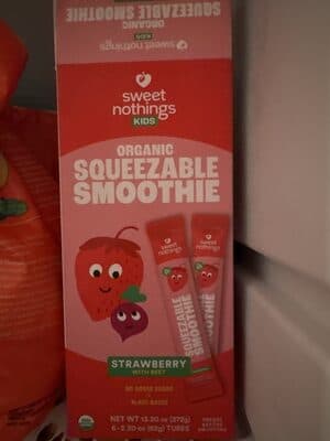 STRAWBERRY SQUEEZABLE SMOOTHIE STRAWBERRY, STRAWBERRY